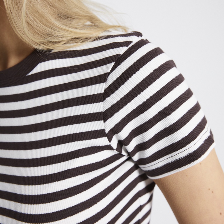 Striped rib tee "Malin" Stripe 2